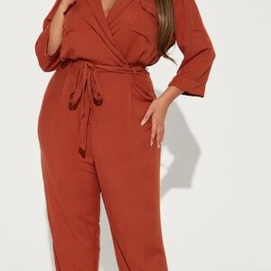 NEW WITH TAGS NEVER WORN Fashion Nova 'Start to Finish' jumpsuit Size 3X